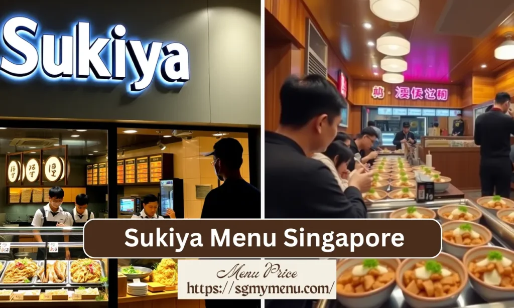 Sukiya Menu Singapore