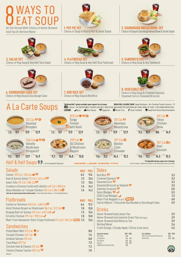 The Soup Spoon Menu Singapore 1