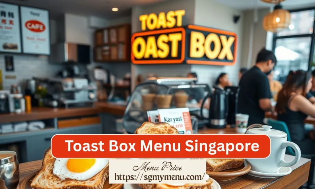 Toast Box Menu Singapore