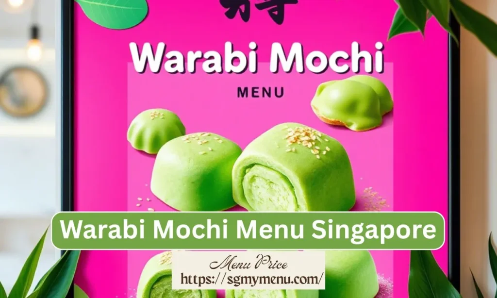 Warabi Mochi Menu Singapore
