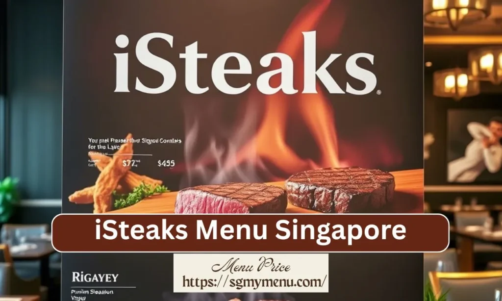iSteaks Menu Singapore: Premium Steaks & Prices 2025