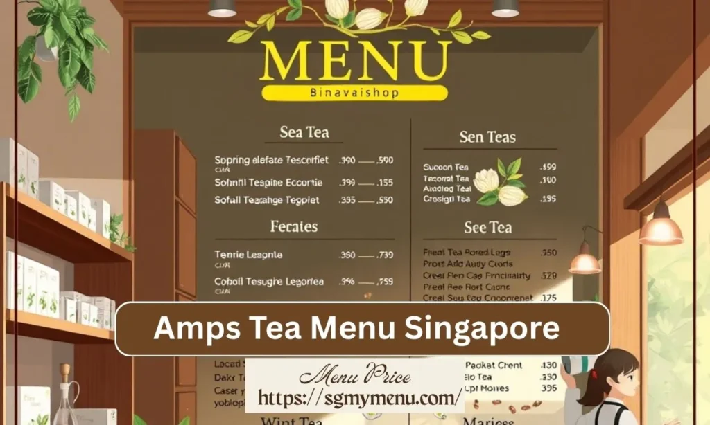 Amps Tea Menu Singapore