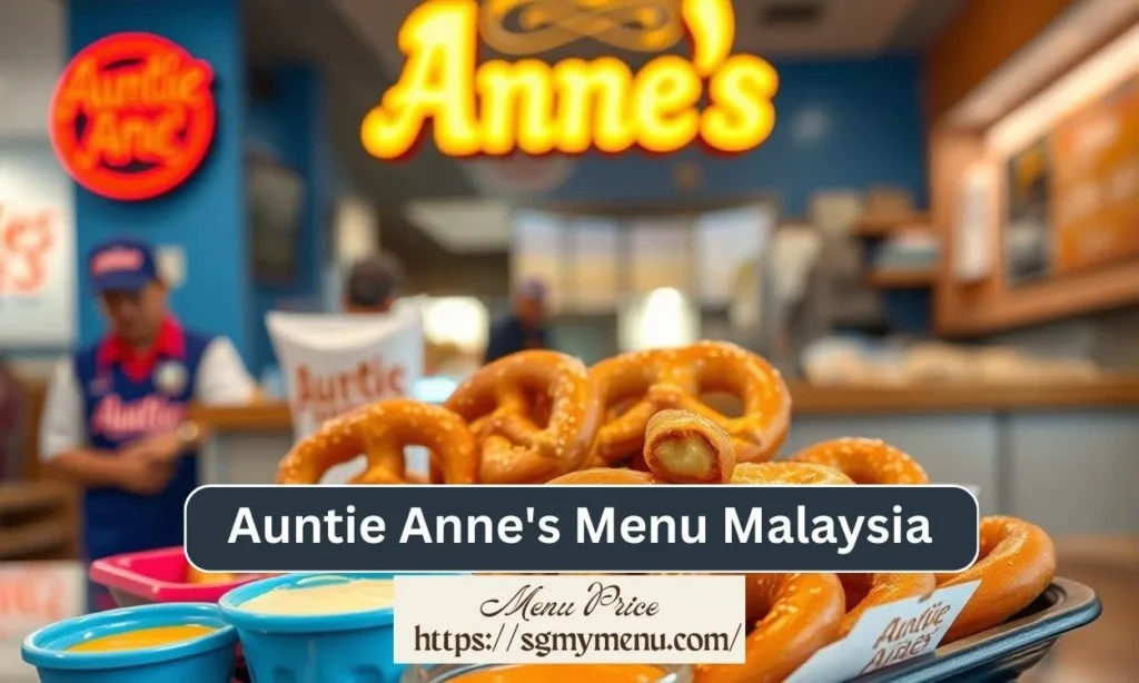 Auntie Anne's Menu Malaysia