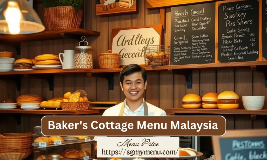 Baker's Cottage Menu Malaysia
