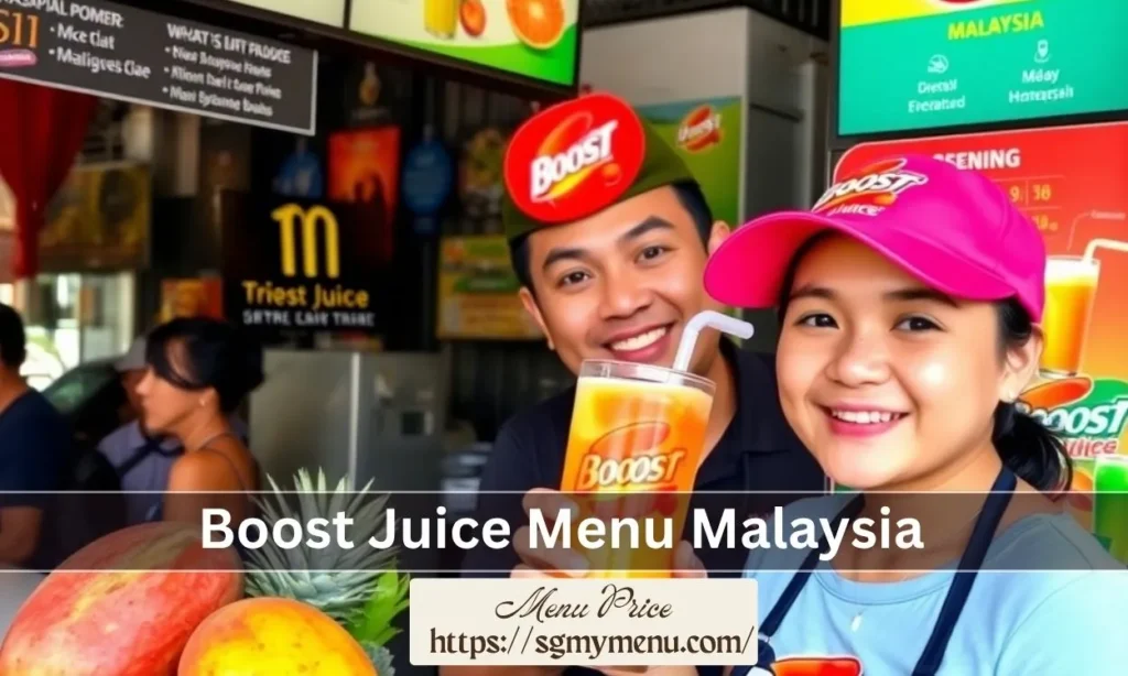 Boost Juice Menu Malaysia