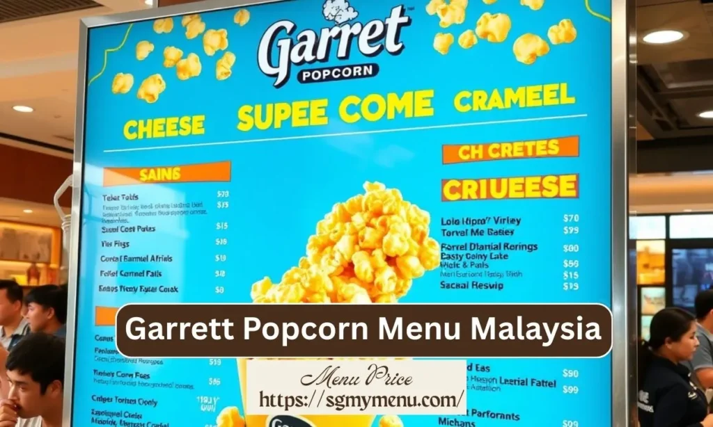 Garrett Popcorn Menu Malaysia