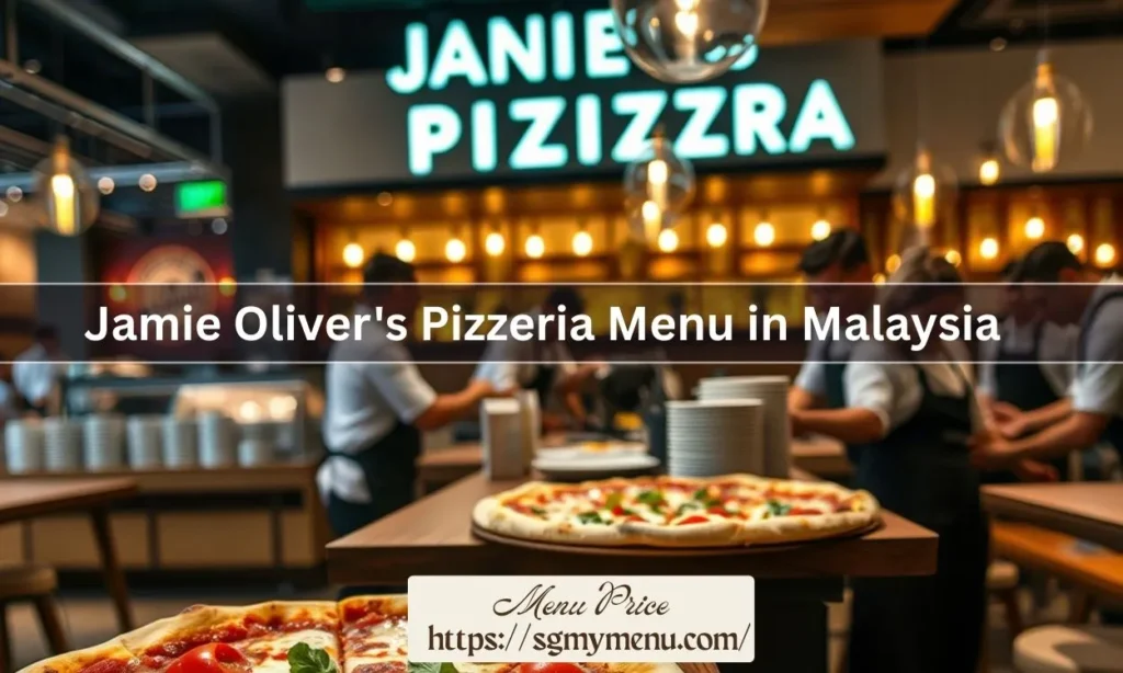Jamie Oliver's Pizzeria Menu in Malaysia