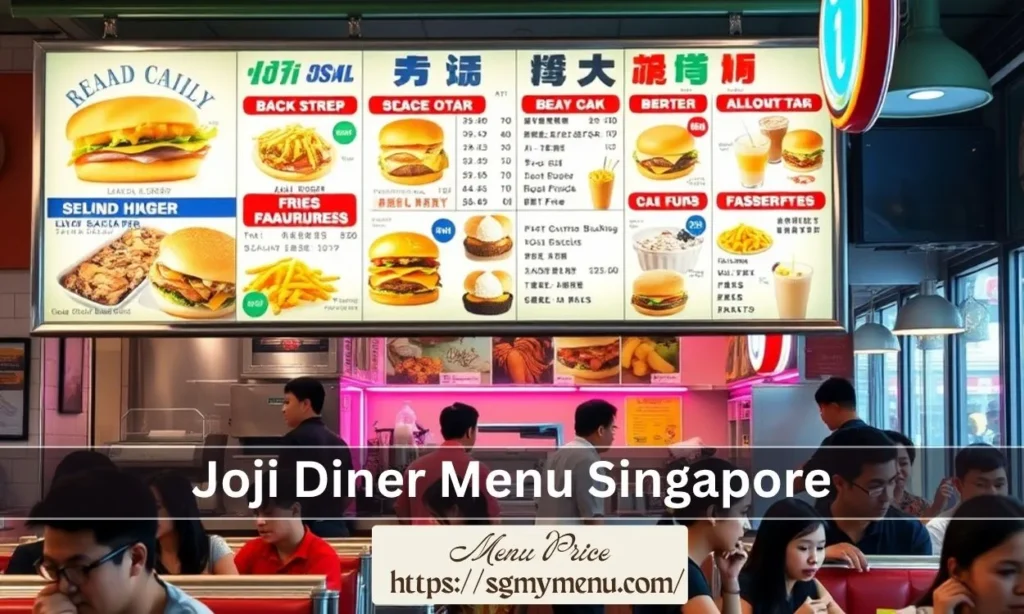 Joji Diner Menu Singapore