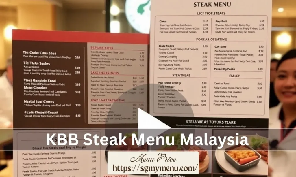 KBB Steak Menu Malaysia