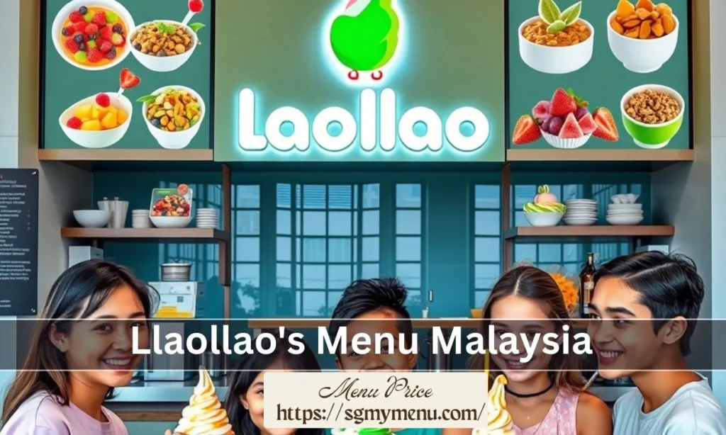 Llaollao's Menu Malaysia