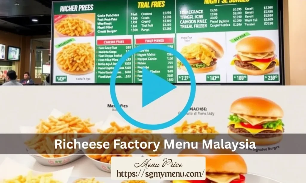 Richeese Factory Menu Malaysia